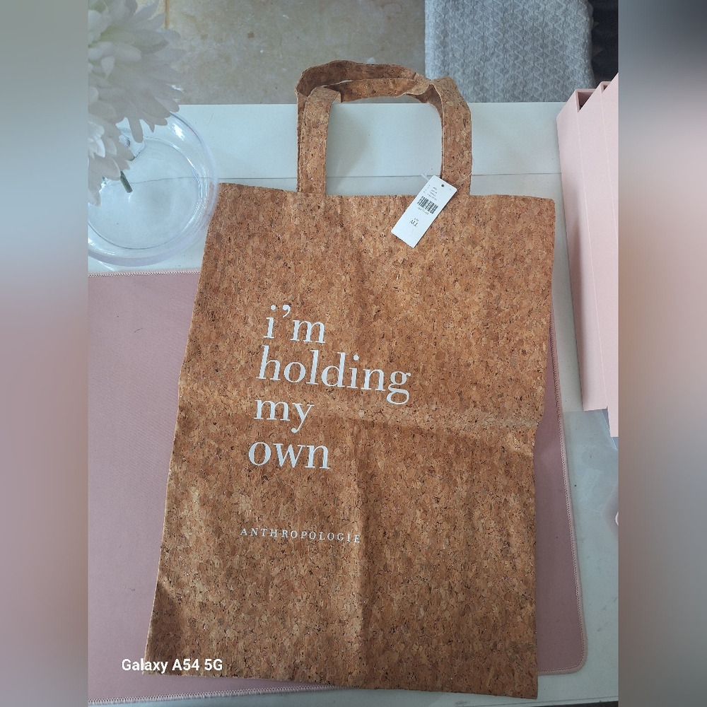 Anthropologie Brown Tote Bag